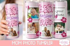 Best Mom Ever photo tumbler wrap for Mother's day Product Image 2