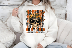 Summer Skull PNG Oh My Gourd Tropical Sublimation Design Product Image 7