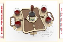 Wine Serving Tray - laser cutting file - Glowforge ready SVG Product Image 8