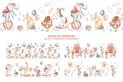 Cute Circus Watercolor Clipart Set Product Image 9
