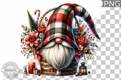 Christmas Gnome Sublimation - Clipart PNG Design Product Image 1