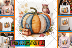 Sweet PNG Designs for TSHIRTS, Pumpkin Watercolor Product Image 1