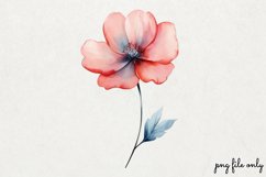 Wild flowers butterflies and dragonfly Clipart PNG Product Image 1