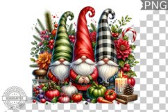 Christmas Gnome Sublimation - Clipart PNG Design Product Image 1