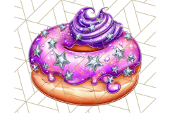 Halloween Donut Clipart PNG, Cute Spooky Doughnut Art Product Image 3
