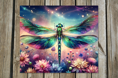 Dragonfly | 4 magic skinny tumbler Sublimation designs P2 Product Image 3