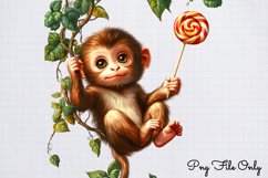 Lollipop Animals Clipart PNG Product Image 1