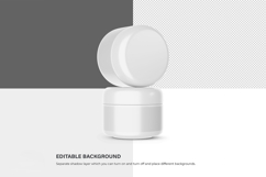 Plastic Cream Jars - PSD Mockup Product Image 7
