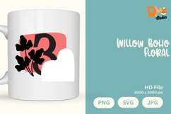 Willow Boho Floral Monogram Product Image 1