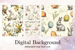 Easter Egg Background Backdrop Wallpaper Wall Art Product Image 1