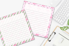 Cute Flamingo Printable Notepad Pages | Fun Stationery Product Image 2