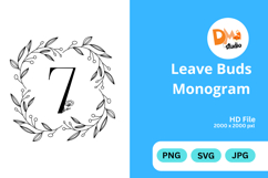 Leave Buds Monogram Product Image 1