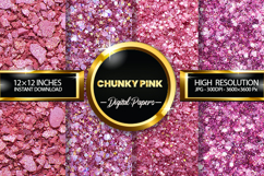 chunky pink Digital Papers - 04 variations Product Image 1
