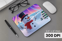 Winter Wonderland Snowflake PNG, Icy Tree Mouse Pad Design Product Image 1