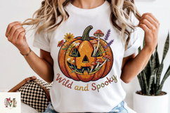 Wild and Spooky Halloween PNG, Stitch Pumpkin Sublimation Product Image 6