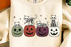 Spooky Season PNG, Halloween Pumpkin Cat PNG, Spooky Vibes Product Image 7