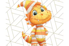 Dinosaur Costume Clipart, Cute Dinos in Halloween Outfits Product Image 3