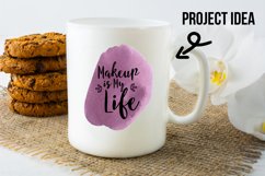 Gold and urple atercolor splash clipart Product Image 7