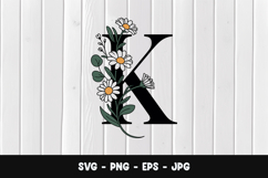 Decorative Letter K Monogram SVG, PNG Product Image 1
