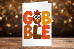 Gobble Funny Turkey Face Thanksgiving Product Image 3