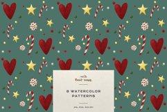 Christmas Patterns Santa Winter Print Digital Paper JPEG Product Image 7