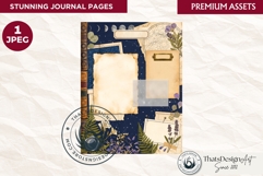 Botanical Herbarium Junk Journal Ephemera sheet collage page Product Image 1