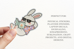 Easter Bunny Reading Stickers Product Image 2