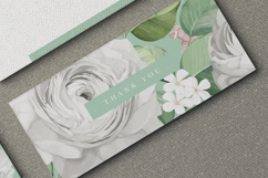 beautiful wedding card invitation set with roses flower Product Image 5