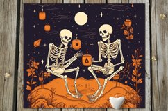 Halloween Skeleton | 11 Skinny tumbler sublimation designs Product Image 7