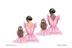 Mother Daughter Clipart: Product Image 6