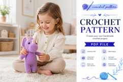 Triceratops Amigurumi Crochet Pattern PDF Product Image 2