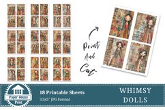 Whimsy Paper Dolls junk journal pages Product Image 7