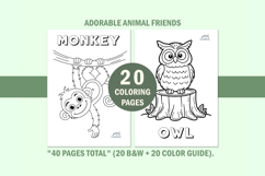 20 Cute Animal Coloring Book for Toddlers Product Image 7