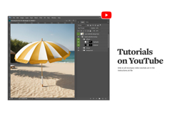 Beach Umbrella Mockup Product Image 7
