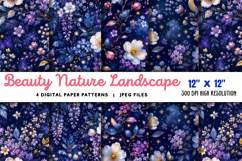 Beauty Nature Landscape Blossoming Trees JPG Product Image 1