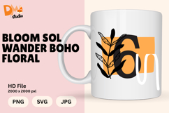 Bloom Sol Wander Boho Floral Monogram Product Image 1