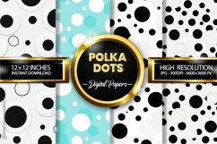 Polka Dots Digital Papers - 04 Variations Product Image 1
