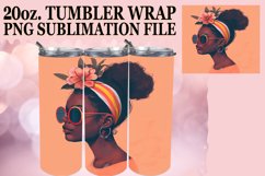 Vibrant Melanin Beauty: Watercolor Tumbler Wrap Product Image 1