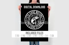 Funny Fishing Svg - If I've gone missing I've gone Fishing Product Image 4