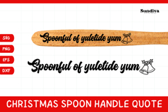 Christmas Wooden Spoon Handle Quotes SVG - Yuletide Yum Product Image 1