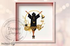 Afro-american Girl Graduation PNG Congrats Grad Glam Design Product Image 5