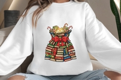 Bookish Christmas png design for T-shirts Product Image 4