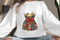 Bookish Christmas png design for T-shirts Product Image 4