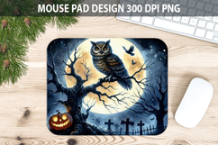 Watercolor Owl Mouse pad Sublimation - Animal PNG Design Product Image 1