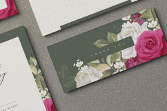 beautiful wedding card invitation with roses flower Product Image 7