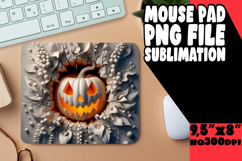 Timeless Desk Pad Sublimation, 3D Pumpkin Product Image 1