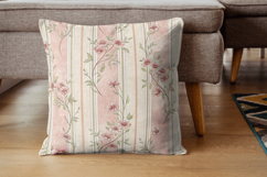 Romantic Toile Digital Paper Pack, Vintage Floral Toile Product Image 7