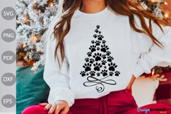 Christmas Tree SVG Design / Paws Christmas SVG Cut Files Product Image 1