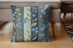 Forget Me Not Jeans Seamless Pattern Bundle, Blue Denim Product Image 7