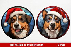 Stained Glass Christmas Dog Ornaments Product Image 1